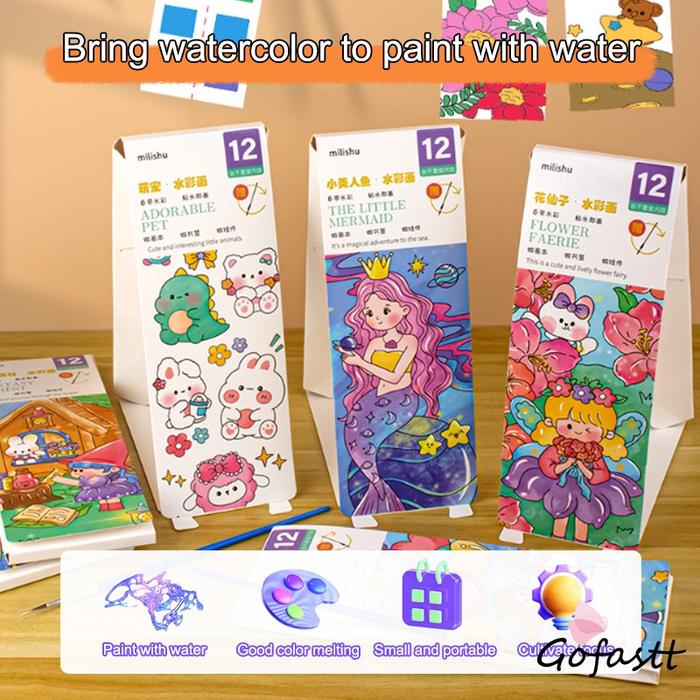 Buku Gambar Grafiti Lukisan Cat Air Anak TK Colorfy Colornote-G