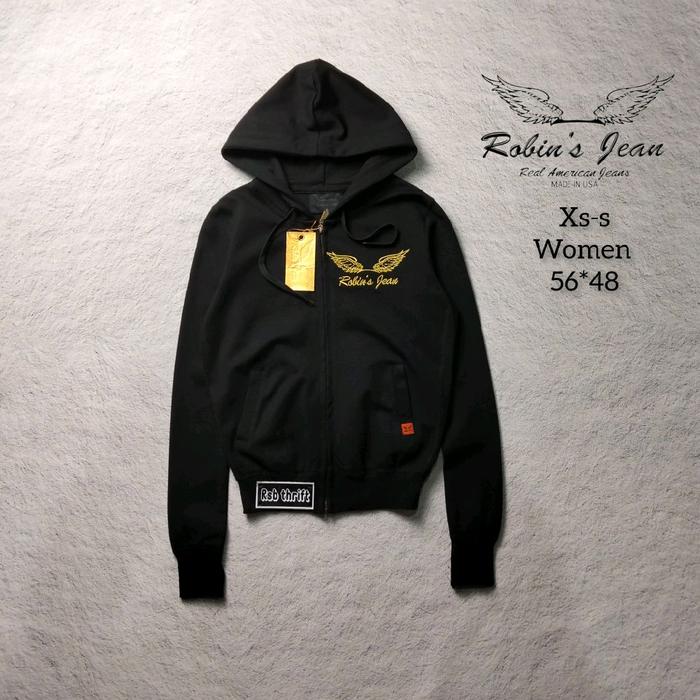 Hoodie Zipper robin's jeans original 100% (baru)