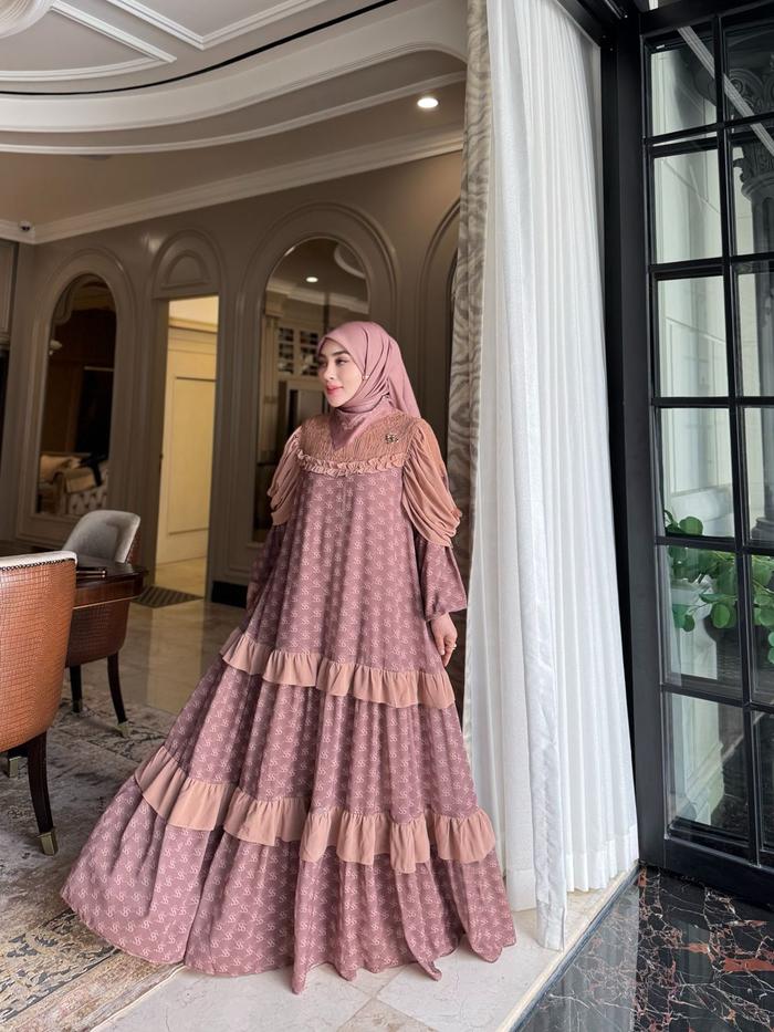 Gamis Monogram by Shellasaukia baju muslim wanita