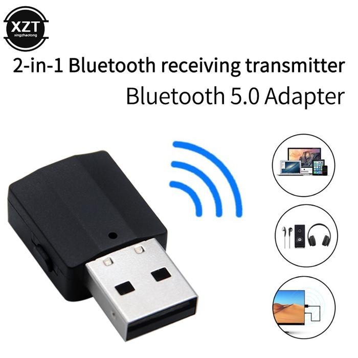 USB Bluetooth adapter Transmitter Audio Receiver Bluetooth 5.0  Mini Stereo AUX 3.5mm Jack For TV PC