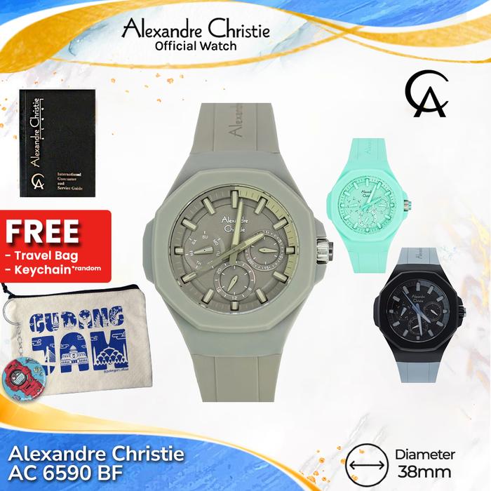 Alexandre Christie Wanita AC 6590 BF AC 6590 AC6590BF Rubber Strap