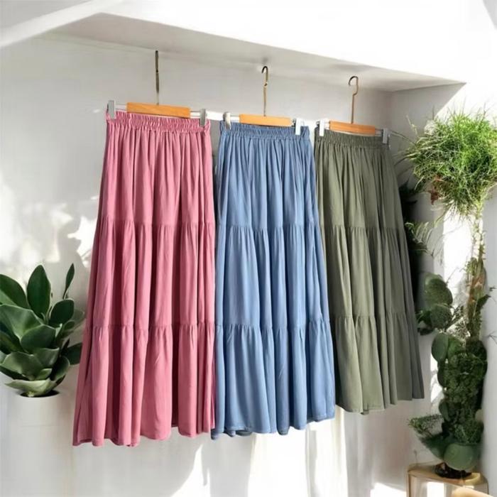 Rok Korean Style Wanita berhijab