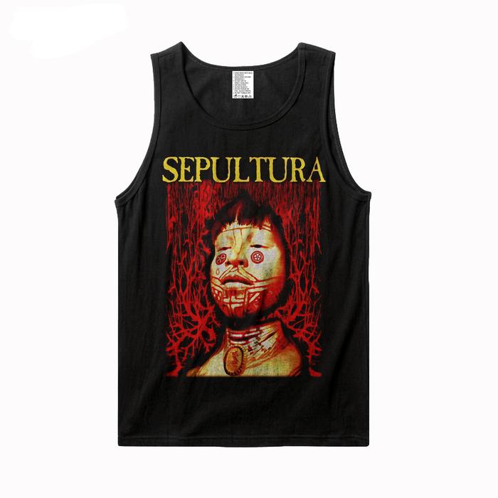 24s / KAOS / SINGLET / KAOS LEKBONG BAND SEPULTURA ROOTS / TANKTOP / LEKBONG