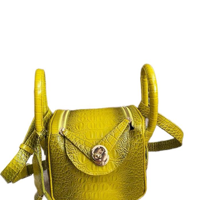 CAPRI BAG - Lindy -Kulit Sapi Motif Croco dan Motif Batik