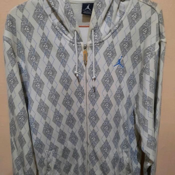 Hoodie Zipper Nike Jordan Logo Full Print