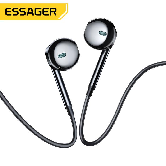Essager Headphone Earphone Berkabel 3.5Mm, Headset Earbud Telinga