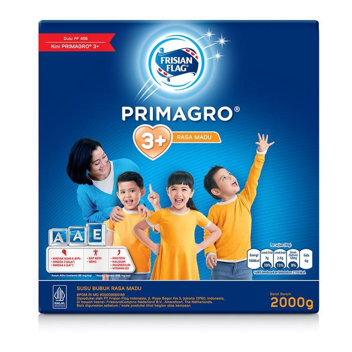 Frisian Flag Primagro 3+ Madu 2000g Susu Bubuk Pertumbuhan Anak 3-6 Tahun