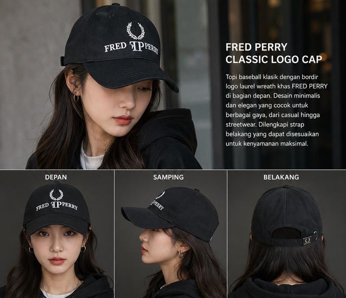 TOPI PREMIUM/UNISEX/BASEBALL/FRED PERRY