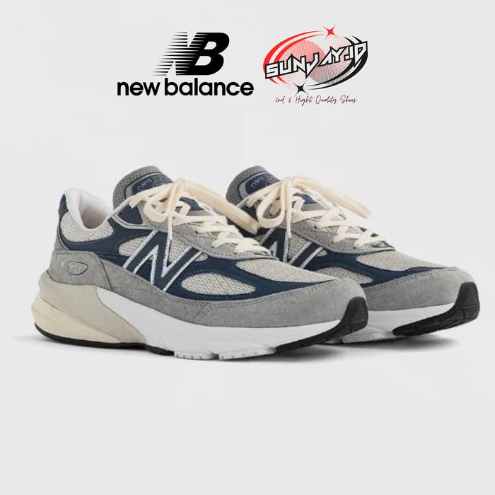 43/27,5 - Sepatu NB New Balance 990 v6 USA Grey Navy BNIB / sneakers pria