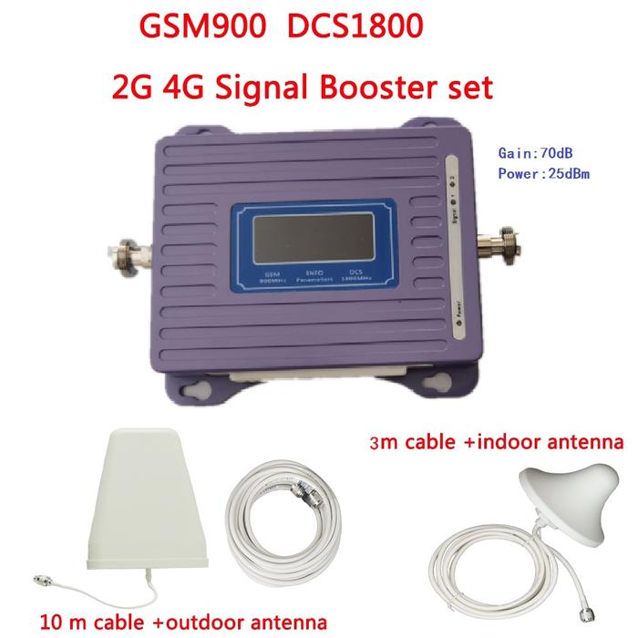 ZQTMAX GSM DCS Cellular amplifier 2G 4G Repeater wifi signal
