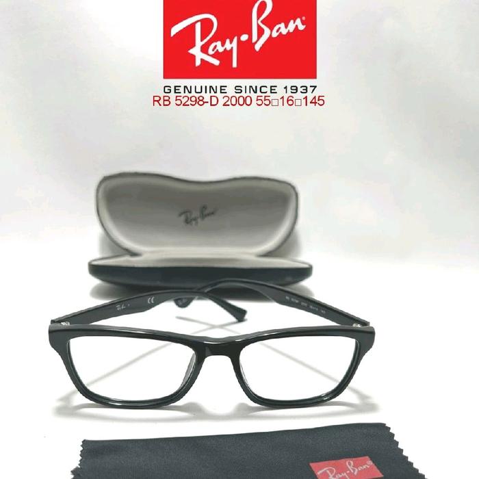 Ray-Ban Kacamata Original RB 5298-D 2000 55-16-145 dengan Case dan Kain Pembersih Ex Display Optik S