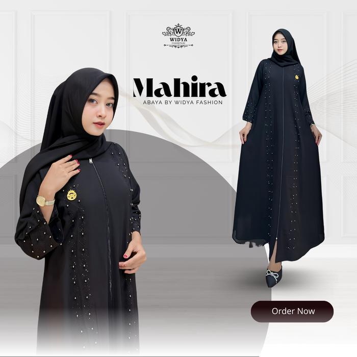 PROMO!! Gamis Abaya - Gamis Syari - Mahira Abaya Ceruty Babydoll Premium By Widya Fashion.ID STOK TE