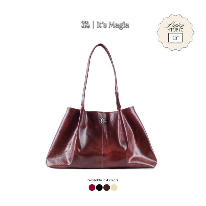 MAGIA Emma Bag Maroon Leather Totebag
