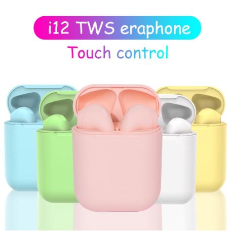 TrustedStore168 Inpods 12 TWS Wireless Earphone Bluetooth 5.0 Warna Macaron inPods12