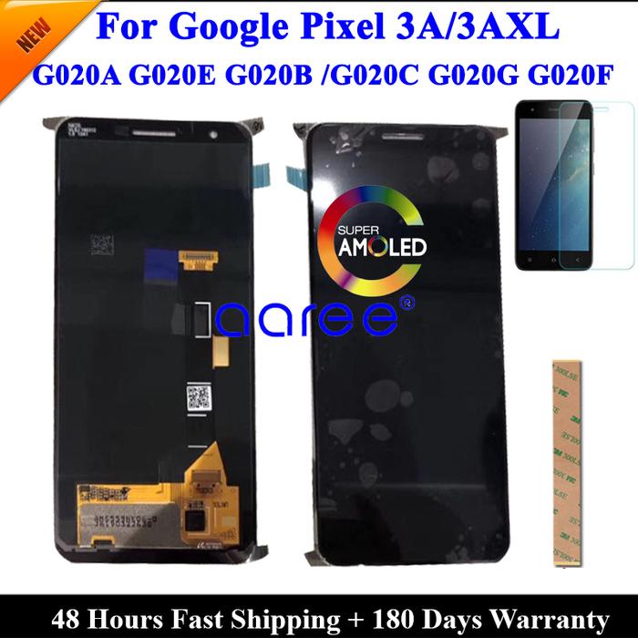 100% Super AMOLED LCD Original For Google Pixel 3A LCD For Google