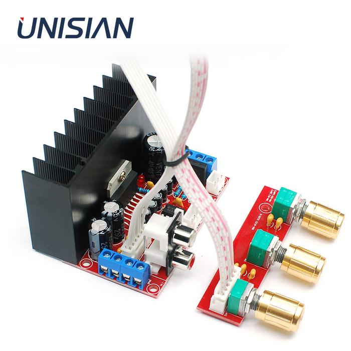 UNISIAN TDA7377 2.1ch HIFI Power amplifier Board Bass Treble 3