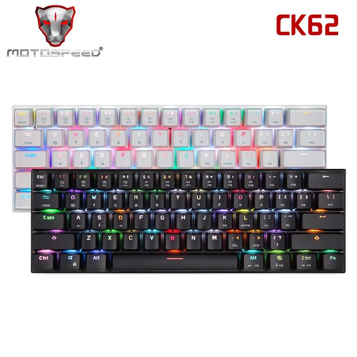 MOTOSPEED CK61 CK62 Russian English Mechanical Keyboard RGB Backlight