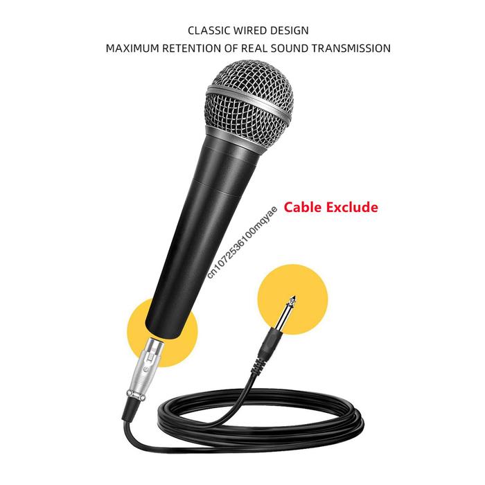 Shure SM58LC mikrofon dinamis vokal berkabel legendaris, mikrofon