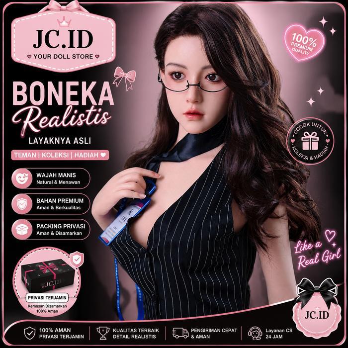 terlaris JC.ID Boneka Realistis Cantik Full Body Pompa Alat Bantu Pria Kesepian Bahan Premium Aman &