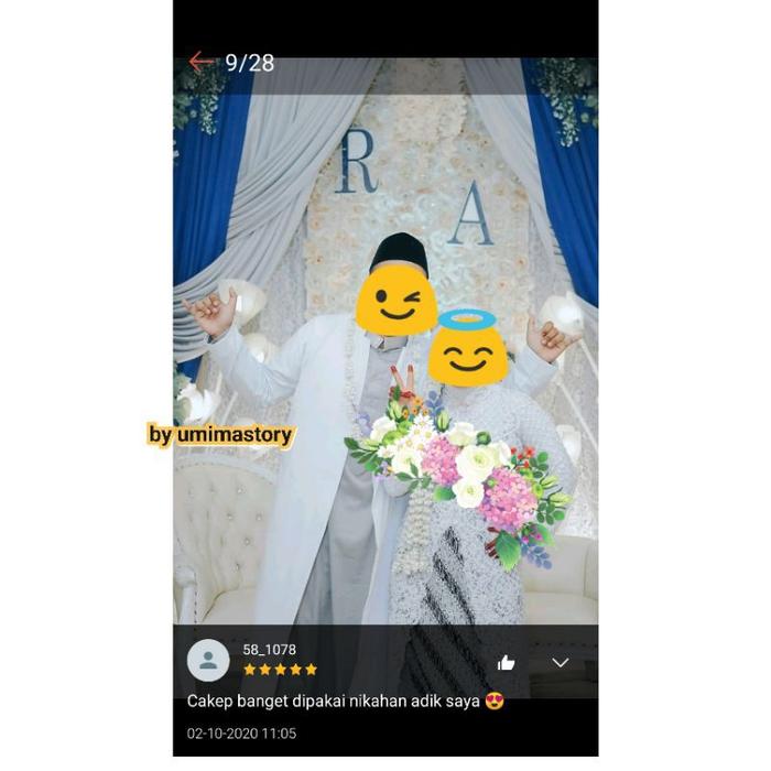 Jubah luar/luaran gamis premium - Jubah belah merk Umima - katun - ala Habaib
