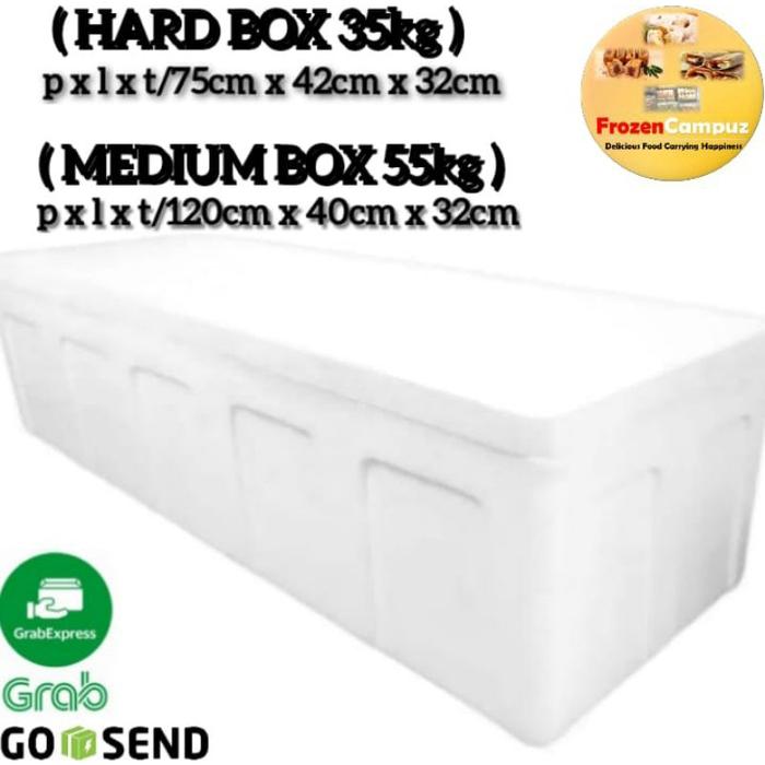 BOX STYROFOAM 120CM/75CM HARD 35KG/MEDIUM 55KG SUPER TEBAL STEROFOAM MAKANAN