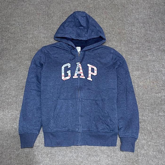 Zip hoodie GAP jacket gap hoodie gap sherpa Sweater Zipper Casual Pria