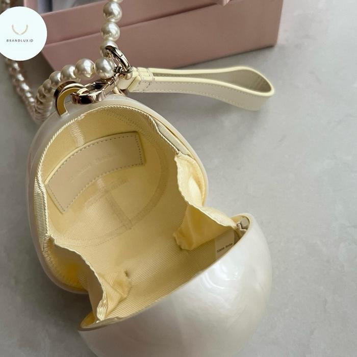 SIMONE ROCHA MICRO PEARL EGG BAG