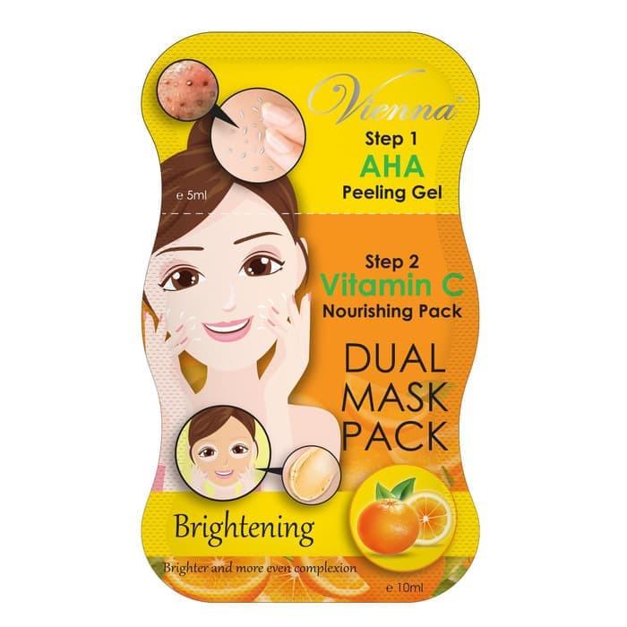 [Brightening] Vienna Dual Mask Pack / Masker Wajah AHA + Vitamin C