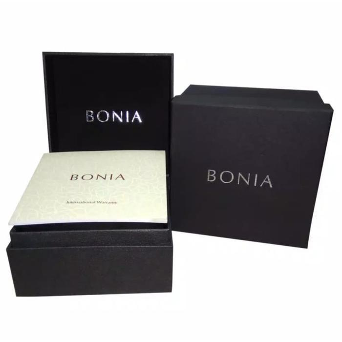 Bonia Jam Tangan Wanita B10129-2557Sn Tahan Air Analog Kaca Silver Strap Stainless Watches