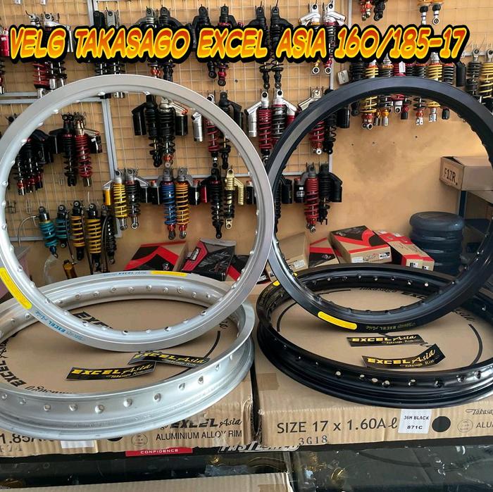 Velg takasago excel asia ukuran 160/185-17 / Velg takasago excel asia uk 160/185 ring 17 original