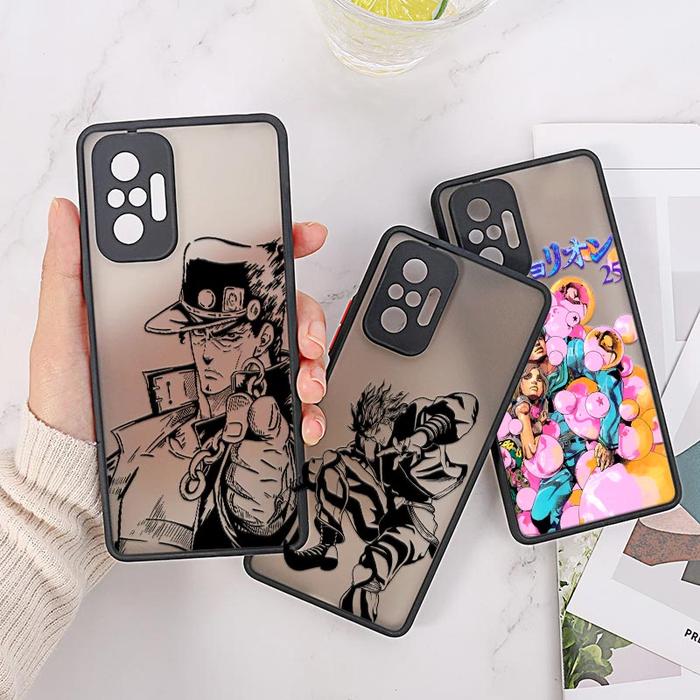 Anime JoJos Bizarre Adventure Black Art Case For Redmi Note 10 Pro