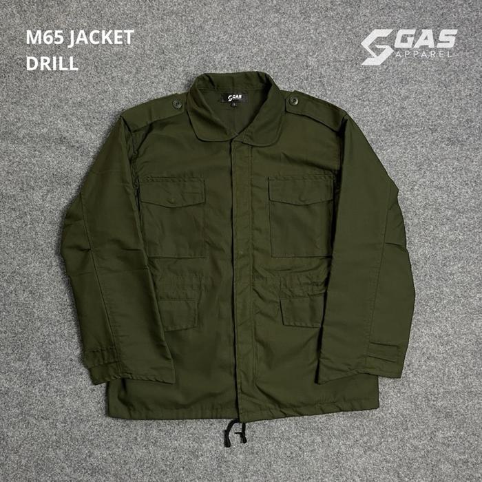 Field Jacket Polos Drill | Rifstock  | Pria| Wanita | unisex | tanpa Patch | tanpa Hoodie/kupluk Jak