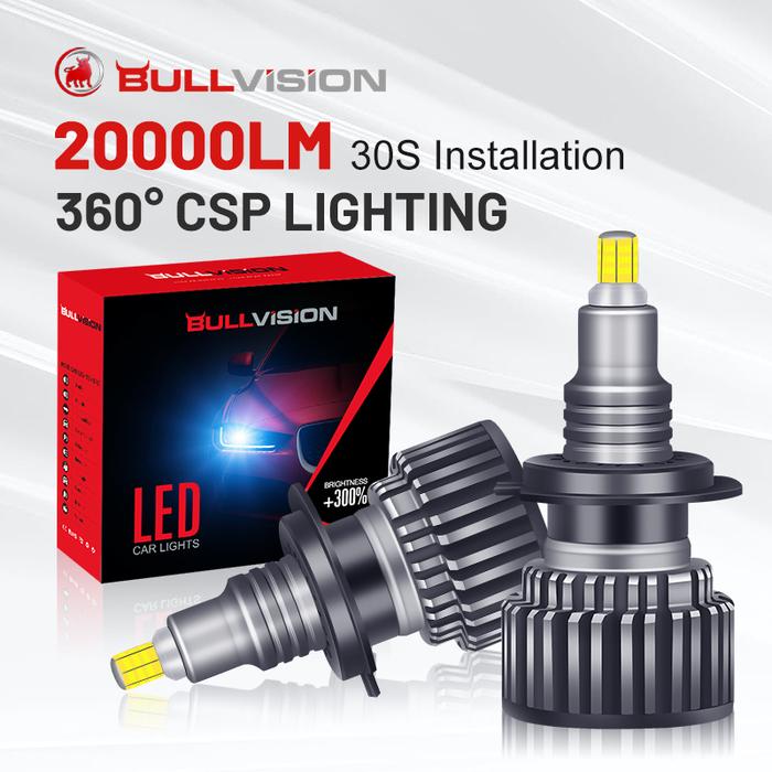 Bullvision 880 881 LED Headlight 360 LED H7 100W High Power CSP Chips