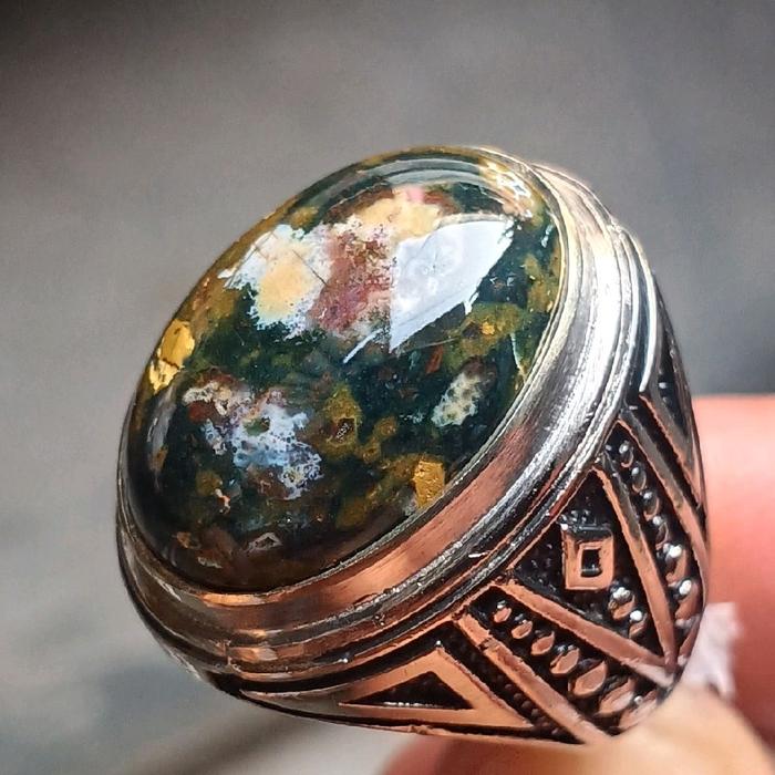 Batu Akik Pancawarna - Batu Pancawarna - Cincin Batu Akik Pancawarna