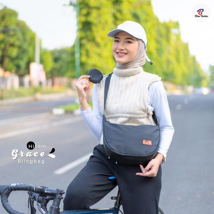 Grace tas wanita pria casual - tas biru tsabita
