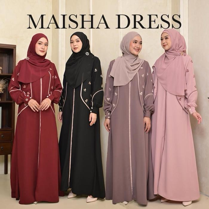 Maisha Dress Gamis Bordir by Greenism