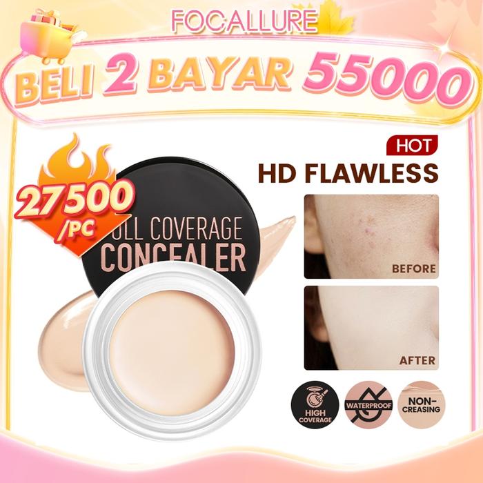 FOCALLURE Full coverage Acne concealer Concealer Cream Base Lasting Oil Control