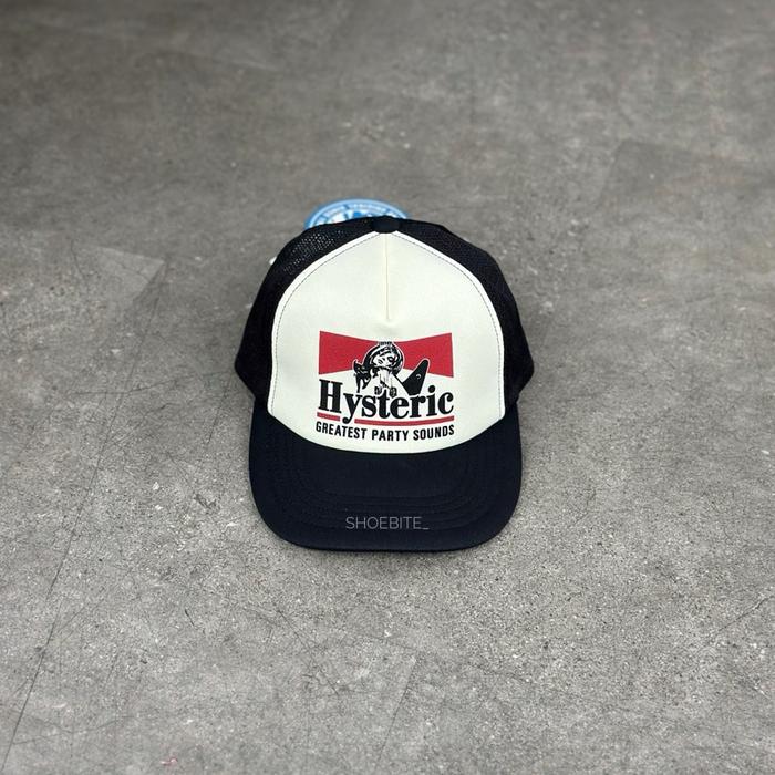 HYSTERIC GLAMOUR GUITAR GIRL MESH CAP BLACK 100% ORIGINAL