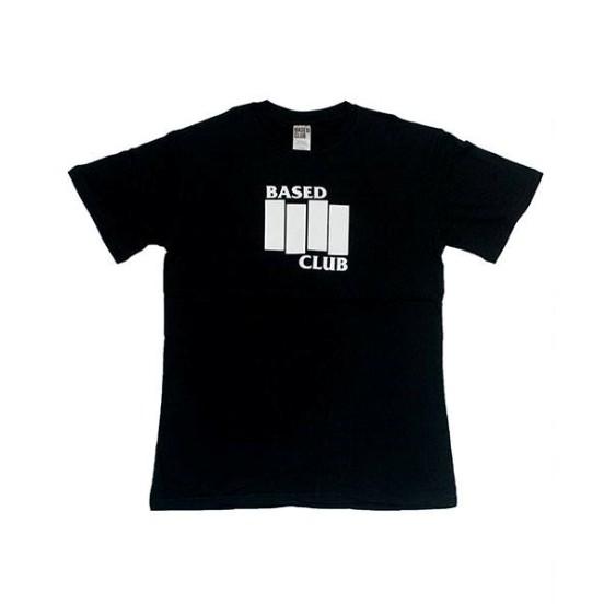 Based Club Based Flag Kaos Lengan Pendek Hitam