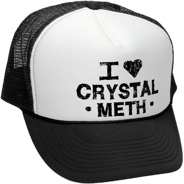 The Goozler I Heart Crystal Meth - Retro Style Trucker Hat