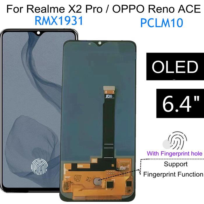 6.5" OLED For OPPO Realme X2 Pro RMX1931 LCD Display Touch Screen