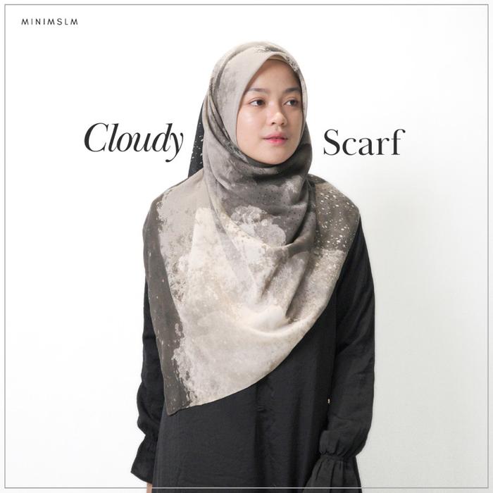 Cloudy Scarf (Hijab Printed Voal) | MINIMSLM