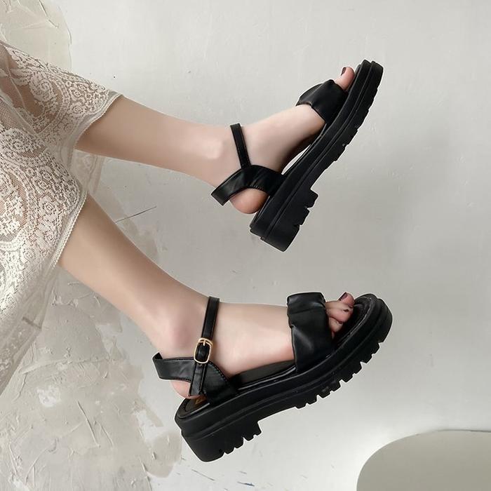 [Cozy] Nona Sandal Tali Korea Fashion Wanita Import Terbaru