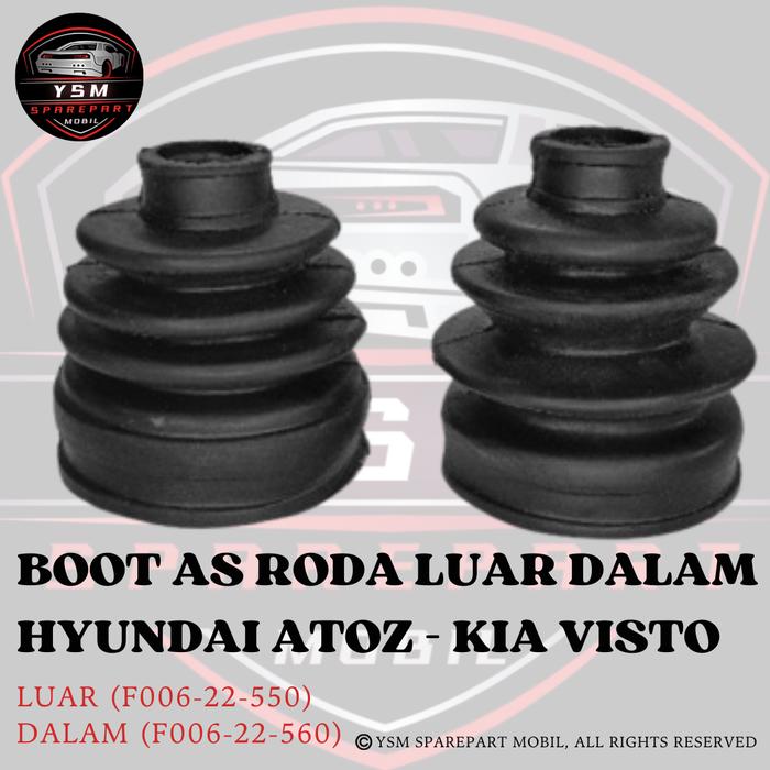 Karet Boot As Roda CV Joint Luar - Dalam Hyundai Atoz - Kia Visto