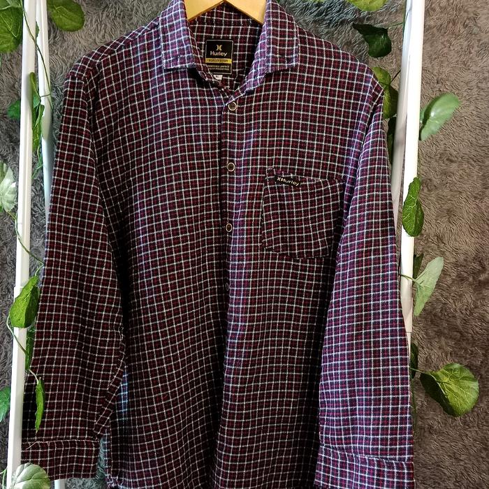baju planel pria lengan panjang