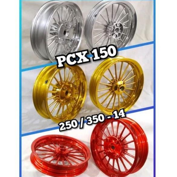 Ready Velg PCX 150 NEW LOKAL Velk Pelek POWER ALL New PCX 150 Lebar 250 350 inci