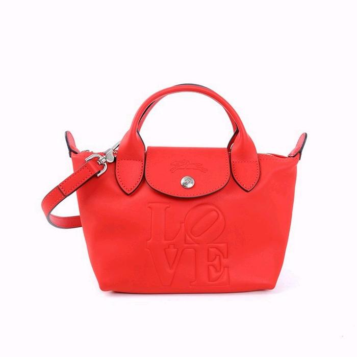 Lc X Robert Indiana XS Handbag / Red Leather