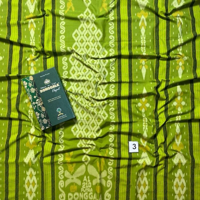 Sarung Donggala Asli Songket Timbul Kembang Elegant Motif Sutra BHS Bahan Rayon Halus A1 210 Uk Dewa