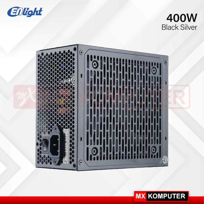 Power Supply PSU Enlight 400W 400 W 80 Plus Bronze Black Silver
