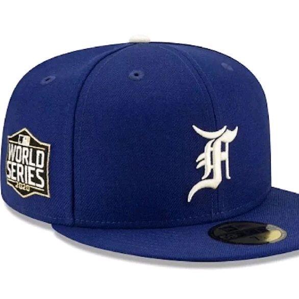 [TERMURAH BISA NEGO] TOPI NEW ERA 59Fifty x FEAR OF GOD 2020 WORLD SERIES PATCH DODGERS BASEBALL CAP